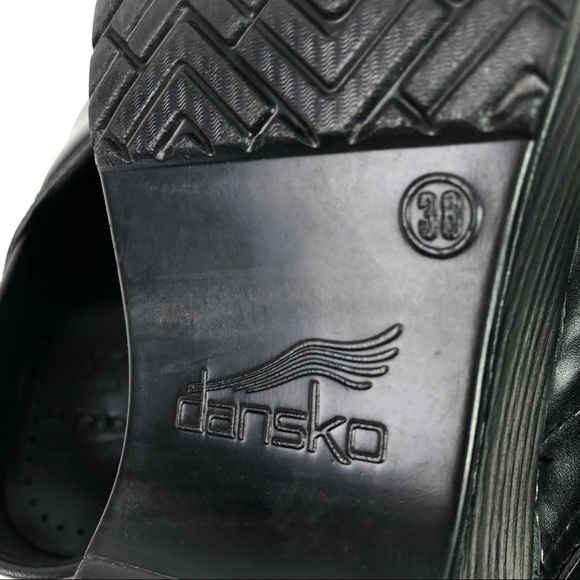 Dansko Professional Black Cabrio Leather Clog - Picture 14 of 14